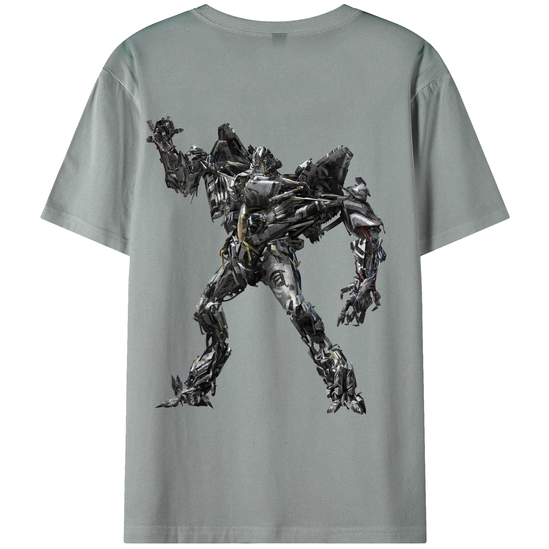（画像用） Transformers トランスフォーマー 綿100％ メンズ半袖Tシャツ（バックプリント） 通気性